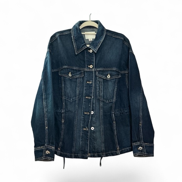 Zara Jackets & Blazers - ZARA Oversized Casual Lightweight Blue Denim Jean Jacket Medium